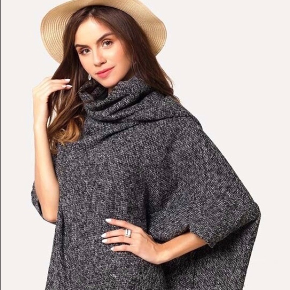 Cowl poncho